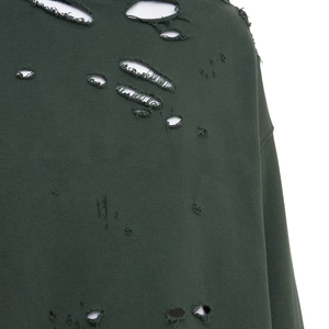 Sweat à capuche personnalisé pour hommes en détresse Patchwork 100% coton polaire respirant surdimensionné pour manches Streetwear survêtement adultes - Product Image 6