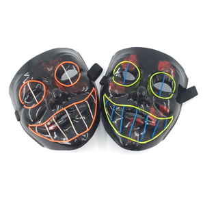 Big Mouth Black V Glow Mask <span class=keywords><strong>EL</strong></span> Wire Mask Iluminación decorativa - Product Image 4