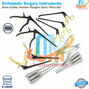 Oferta Especial: Juego de 15 Curetas Óseas Codman Kerrison Alemanas, Instrumentos Ortopédicos para Columna Vertebral, Aprobado por ISO |   Instrumentos OldMed - Product Image 2
