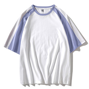 Camiseta en blanco personalizada de alta calidad para hombres y mujeres 100% algodón Camiseta cuello logo varias versiones de la camiseta para hombres - Product Image 4