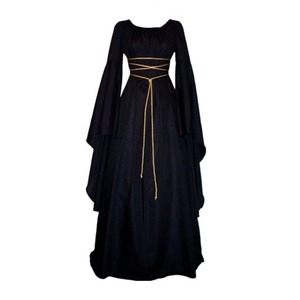 Vestidos de mujer Vintage Medieval Cosplay disfraz fantasma bruja vampiro gótico vestido Halloween Navidad mascarada fiesta vestido - Product Image 2