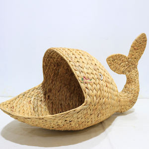 Artex Dong Thap Animal-shaped Decorative Water Hyacinth Gift <b>Hamper</b> Eco-Friendly Storage Basket for Home and Office Arrangement - Product Image 6