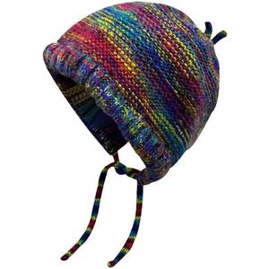 Otoño Invierno Unisex 100% gorro de punto de lana gorro suave cálido sólido con impresión Digital playa-apropiado para hombres mujeres para viajes - Product Image 6