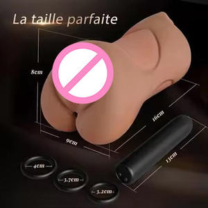 Masturbador masculino Ultra Realista Vagina Molde Coños de bolsillo Vaginal y Anal Canales duales Tamaño de bolsillo Stroker Juguetes sexuales para adultos - Product Image 4