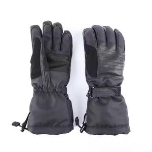Gants de ski en cuir pour hommes et femmes pour l'hiver Sports d'extérieur Dragonne de sécurité - Product Image 1
