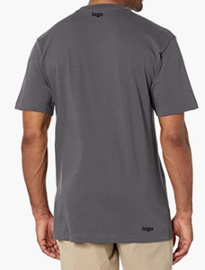 เสื้อยืดกระเป๋าแขนสั้นผู้ชายใหญ่และสูงผ้าฝ้าย100% สั่งโดยตรงเสื้อยืดผ้าฝ้ายจากบังคลาเทศ - Product Image 4