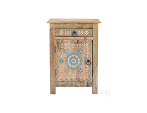 Modern Handcrafted 100% Natural Marble <b>Nightstand</b> with Storage for Bedrooms Living Rooms Apartments Dining Areas & Hotels - Product Image 6