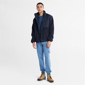 Chaqueta de Forro Polar al por Mayor, Estilo Urbano, Tejido de Rizo, CVC 80% Algodón 20% Poliéster, Chaqueta de Invierno de Punto - Product Image 3