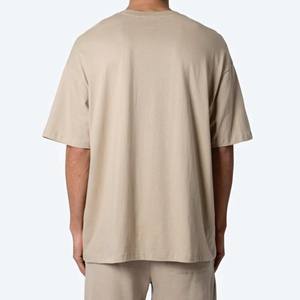 T-shirt surdimensionné 100% coton de haute qualité pour hommes Nouveau design à manches courtes Logo personnalisé Design uni T-shirt surdimensionné bon marché vierge - Product Image 6