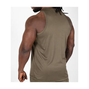 Cómodo sin mangas cuello redondo entrenamiento Tanktop algodón Spandex gran relación calidad-precio - Product Image 2