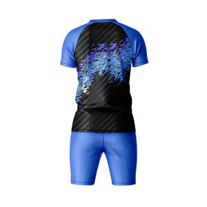 Kit de uniforme de fútbol de alto rendimiento para hombres Jersey de fútbol de tela de secado rápido transpirable y pantalones cortos para deportes de equipo - Product Image 2