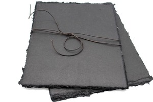 Papier chiffon en coton noir fait à la main 8.5x11 Pack de 25 UV et offset imprimé Fairy Design Box Style pour l'artisanat du papier - Product Image 3