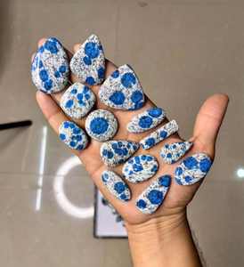 High Quality K2 Jasper Cabochon Handmade Natural Blue Semi-Precious Stone Craft on Sale for Christmas Buy Now! - Product Image 1