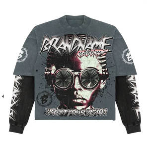 Camiseta de Algodón Suave y Transpirable para Hombre, Estilo Casual Personalizado, Camiseta con Estampado Urbano Atemporal, Camiseta con Gráficos Personalizados - Product Image 5