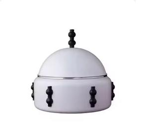 Motif martelé Style Vintage argent couleur acier inoxydable serveur de nourriture chaude nouveau Design pièce étonnante - Product Image 6