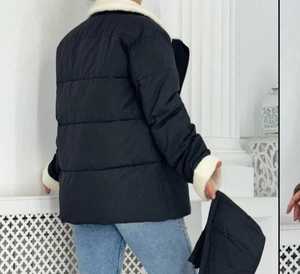 เสื้อเบลเซอร์แขนครึ่งเปิดด้านหน้าสีทึบสำหรับผู้หญิงพร้อมลายควิลท์สำหรับใส่ในออฟฟิศและชุดทำงานที่มีความยาว & พิมพ์ตกแต่ง - Product Image 2