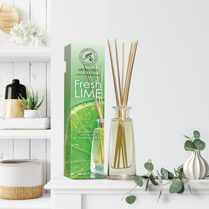 Diffuseur de parfum Aromatika Lime 100 ml avec huile essentielle d'agrumes naturelle, parfum d'ambiance frais et durable - Product Image 4