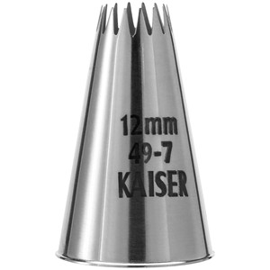 <b>Cake</b> <b>Decorating</b> <b>Supplies</b>-KAISER Professional Crown Nozzle 12 mm 5 Pack - Product Image 1