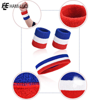 Bandeau anti-transpirant en coton avec logo imprimé sur mesure Jogging Sweat Band Sports Stretch Bandeau mince sec universel PK 100 pièces