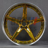Jantes forgées sur mesure GPW 2 pièces, 18-22 pouces, finition dorée, pour BMW M3 M4 Audi RS6 Benz AMG Porsche 911 Mustang GTR
