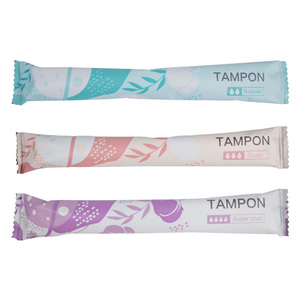 Tampone mestruale vaginale non sbiancato organico igienico femminile con applicatore - Product Image 3
