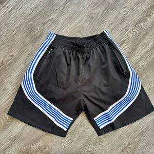 Pantalones Cortos de Nailon Personalizados OEM con Rayas, Pantalones Cortos de Playa de Poliéster con Memoria para Verano, Pantalones Cortos de Nailon con Franja Lateral para Hombre - Product Image 2