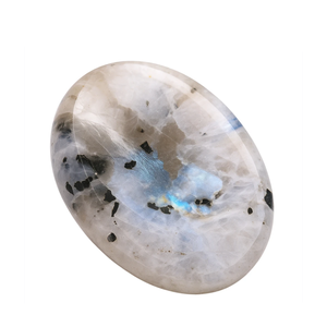 Feng Shui & Fairy Style Pulido Crystal Thumb Rainbow Moonstone Piedra preciosa curativa semipreciosa para Palm Worry Crystal Stone - Product Image 2