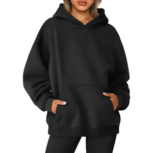 ชุดเดรสมีฮู้ดสำหรับผู้หญิงเสื้อแขนยาวสวมหัวสำหรับผู้หญิงโอเวอร์ไซส์แฟชั่นที่กำหนดเอง - Product Image 1