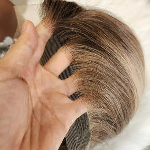 Super pelucas de la mejor calidad, extensiones de cabello humano vietnamita crudo marrón resaltado recto, pelucas de cabello humano Premium - Product Image 2