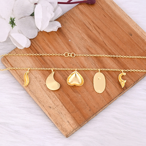 Collar de Latón Chapado en Oro Amarillo Simple y Sencillo, Collar Hecho a Mano de Latón Macizo Chapado en Oro, Collar de Cadena de Joyería para Mujer - Product Image 3