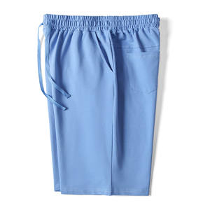 Pantalones cortos deportivos informales de mezcla de algodón con logotipo personalizado al por mayor de fábrica de alta calidad para correr, entrenamiento, gimnasio, entrenamiento para hombres - Product Image 2