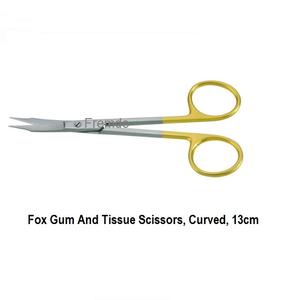 Tijeras para Goma y Tejido Fox, Curvas, 13 cm Estándar, Supercut, Supercut con Inserto T.C, con Inserto T.C, Certificación CE e ISO - Product Image 3