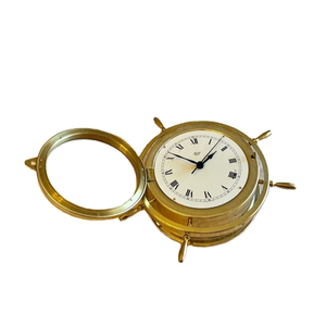 Đồng thau cổ điển tàu chuông đồng hồ Đức hải lý phong cách tàu bánh xe đồng hồ bởi Calvin thủ công mỹ nghệ - Product Image 2