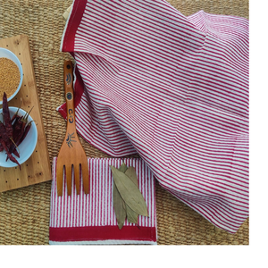 Nouvelle gamme de serviettes de cuisine florales sur mesure, hautement absorbantes, 100% coton pur lavable, et pour chaque surface, taille 45x65 cms. - Product Image 2