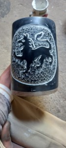 Verre à bière authentique en corne de buffle polie, fait main, écologique, moderne et élégant, décoration d'intérieur HA Handicrafts - Product Image 3