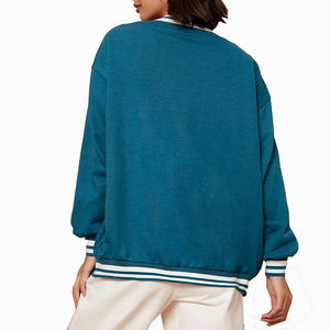 Chaqueta Varsity de Mujer, Estilo Nuevo, Estampada, de Poliéster y Piel de Oveja, Transpirable, Personalizable, de Alta Calidad, para Invierno - Product Image 2