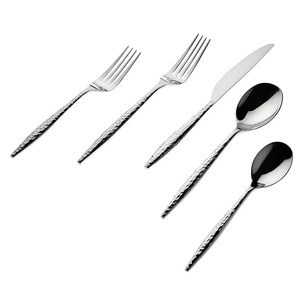 New Style Hot Selling Food-Grade Metal Cutlery 201 Mirrored Stainless Steel Silver Spoon Tableware Set - Product Image 1