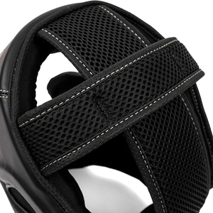 Casque de boxe personnalisé avec barre faciale, protège-tête MMA pour sparring, protection faciale en cuir noir mat, barre nasale, casque d'entraînement - Product Image 6