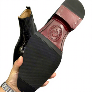 Bottes montantes tendance pour hommes - Noir - Hiver - Meilleures ventes - Style décontracté et professionnel - Thermiques - Cuir et caoutchouc - Product Image 3