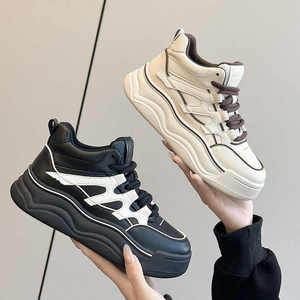 2026 New Fashion women high top casual <b>shoes</b> women's leather sports <b>shoes</b> - Product Image 2