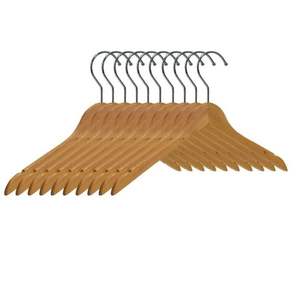 PERCHAS DE MADERA PARA USUARIOS DE MOTH VENTA CALIENTE AL POR MAYOR para exhibir bolsas de ropa en el armario de la cocina o el baño - Product Image 2