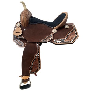 Selle en cuir Western Roping Durable et sécurisée et savamment fabriquée pour les performances de ranch et de rodéo - Product Image 1
