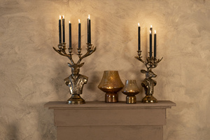 Portavelas con forma de escultura de Reno fundido de aluminio, único personalizado para bodas, fiestas, hogar, centro, Decoración de mesa, candelabros - Product Image 2