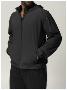 Veste coupe-vent rétro imperméable en nylon pour hommes personnalisée Veste de neige ample à fermeture éclair de style décontracté pour sports d'extérieur - Product Image 6