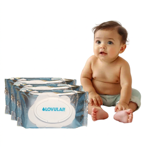Uniquality Lingettes Humides pour Bébé 96 Lingettes Douces Non-Tissées pour le Nettoyage et les Soins des Bébés - Product Image 1