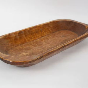 Assiette de nourriture en bois d'acacia fait à la main, design moderne, couverts en bois de manguier massif écologique, plateau de service, assiette de table lavable au lave-vaisselle - Product Image 1