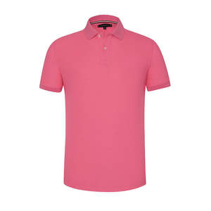 Prix de gros Polo simple de golf décontracté de haute qualité avec logo brodé sur mesure pour hommes - Product Image 3