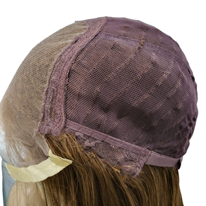 Perruques couleur moyenne #5 perruque LACE CLOSURE 5x5 lisse 100 cheveux humains REMY cuticule alignée doux et brillant emmêlé gratuit - Product Image 5