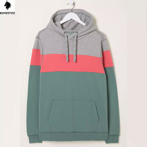 เสื้อฮู้ดสวมหัวของผู้ชายผ้าฝ้ายโพลีเอสเตอร์ผ้า100% น้ำหนักเบาลวดลายลำลอง - Product Image 5