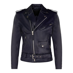 Comprar chaquetas de cuero de vaca de alta calidad ropa informal con estilo retro clásico de los hombres al aire libre chaquetas de moto - Product Image 5